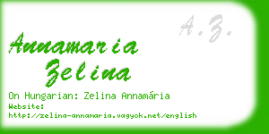 annamaria zelina business card